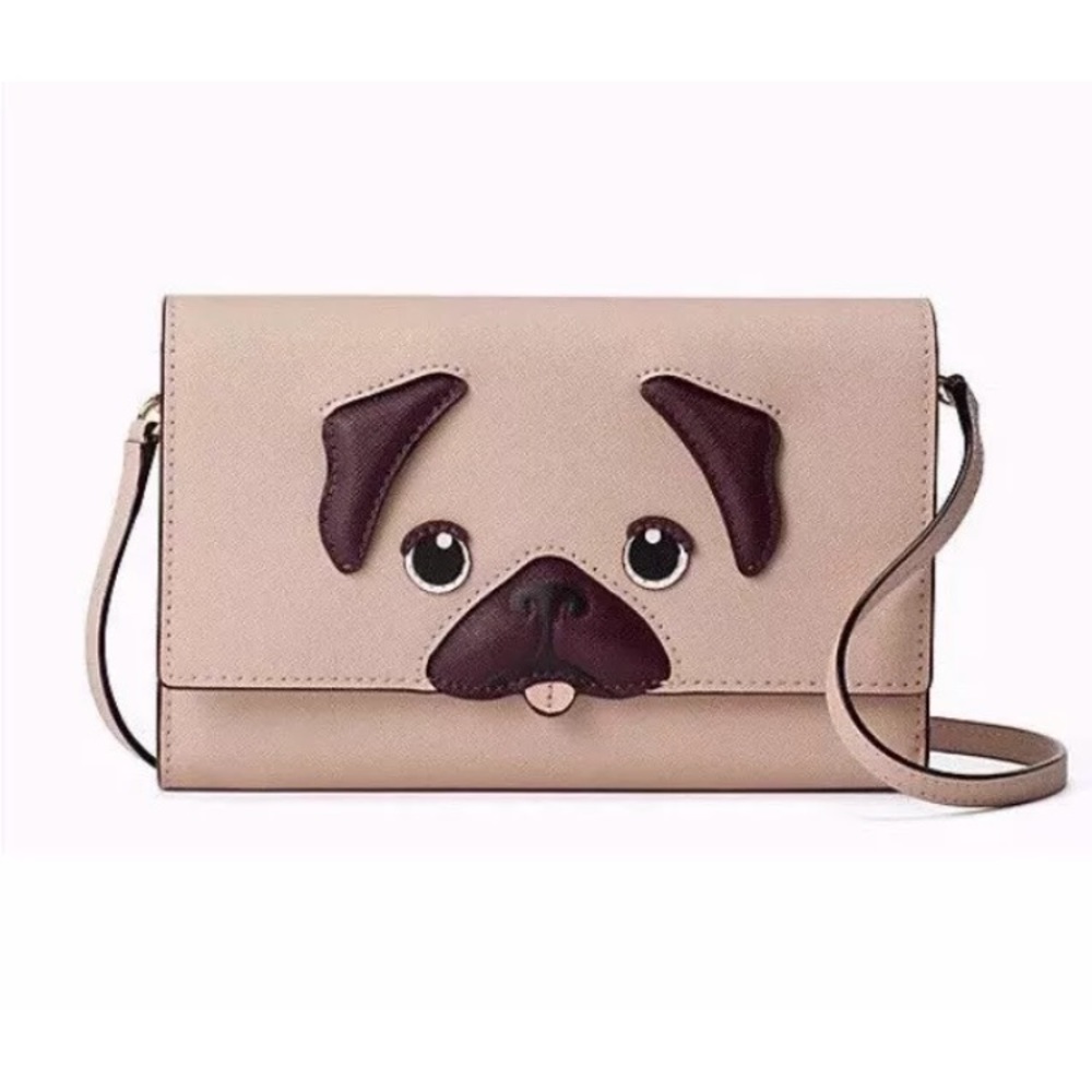 Kate spade puppy pug crossbody wallet bag NWT